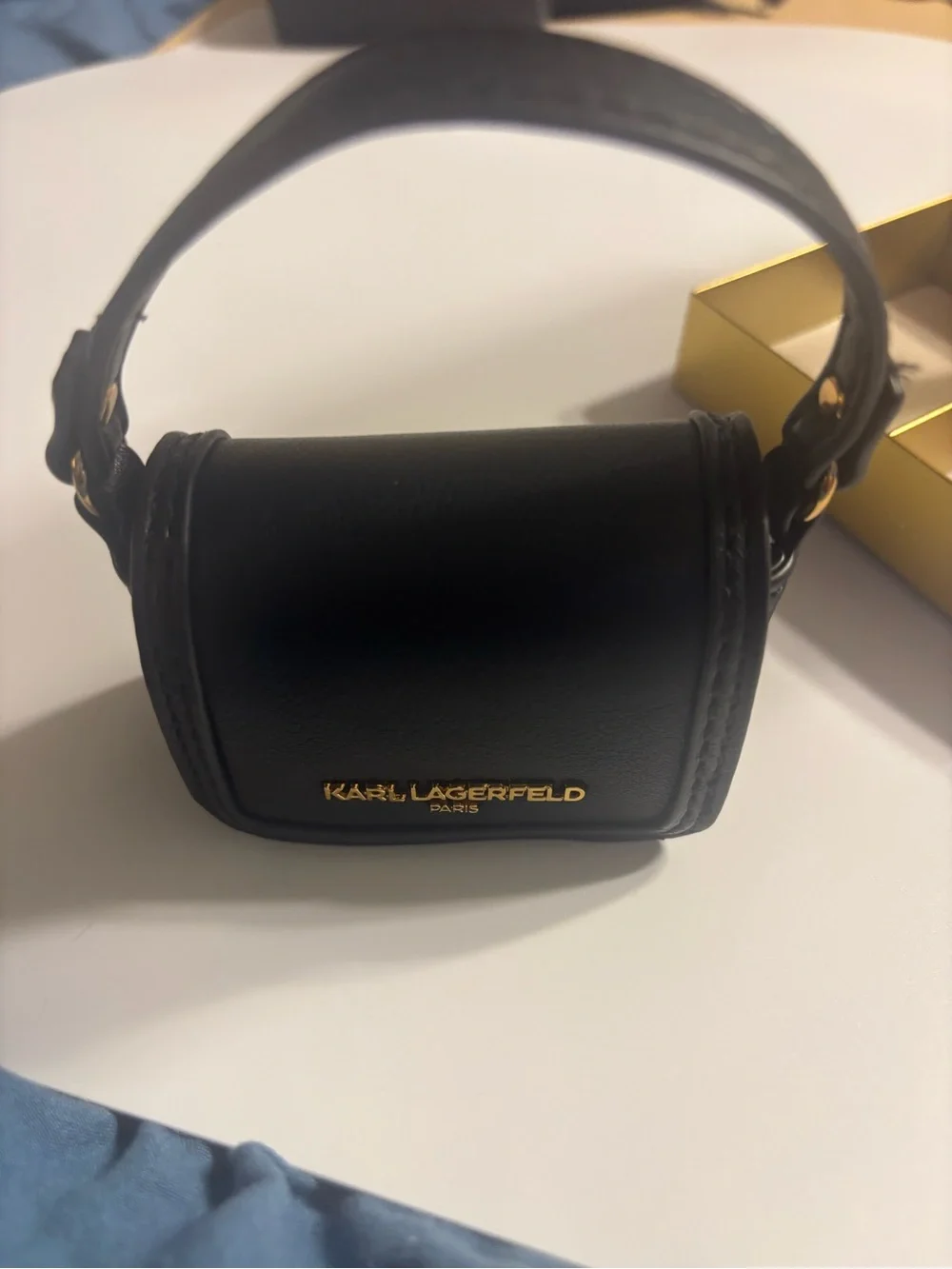KARL LAGERFELD Black Mini earbuds holder